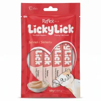 Reflex Plus LickyLick Somonlu Sıvı Kedi Ödül Maması 4x15 gr