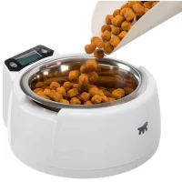 Ferplast Optima 850 ml Dijital Tartılı Kedi ve Köpek Mama Kabı