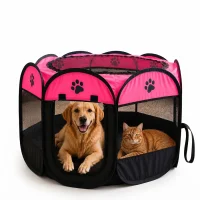 Büyük Boy Kedi Köpek Dinlenme Alanı ve Oyun Parkı Pembe 91 × 58 cm 