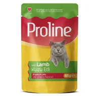 Proline طعام القطط المعلب البالغ مع لحم الضأن في الجيلي 85 gr
