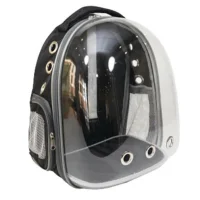 Pet Pretty Bacco Milano Astronaut Cat and Dog Carrying Bag 32x25x42cm Black