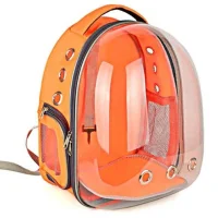 Pet Pretty Bacco Milano Astronaut Cat and Dog Carrying Bag 32x25x42cm Orange