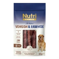 Nutri Canin 80 g Venison-Wrapped Rawhide Dog Treat