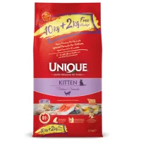 Unique Kitten Somonlu 10+2 Kg Bonus Paket Yavru Kedi Maması