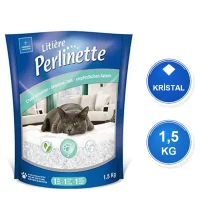 Perlinette 1,5 KG Silica Crystal Cat Litter for Adult and Sensitive Cats