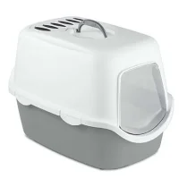 Stefanplast Cathy Filter Kapali Kedi Tuvaleti Gri 56x40x40 Cm