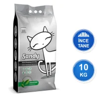 Sandy Kokusuz 10 KG İnce Taneli Topaklanan Bentonit Kedi Kumu