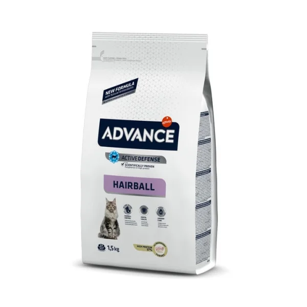 Advance Hairball Tavuk ve Pirinçli Tüy Yumağı Kontrolü Kedi Maması 1.5 Kg