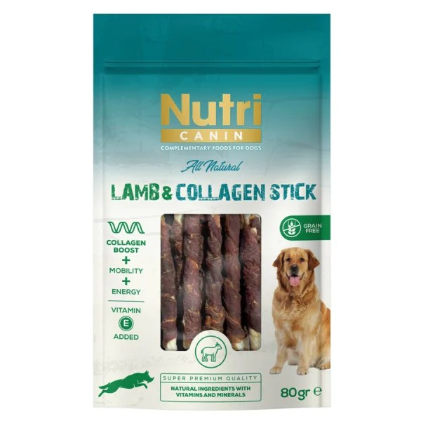 Nutri Canin 80 g Grain-Free Lamb Collagen Stick Dog Treat