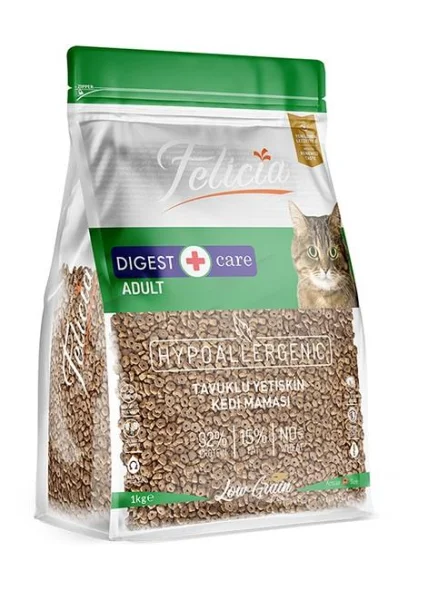 Felicia Hypoallergenic Digest Care 1 Kg Kolajen Destekli Tavuklu Yetişkin Kedi Maması