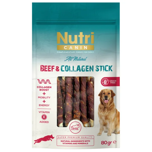 Nutri Canin 80 g Grain-Free Beef Collagen Stick Dog Treat