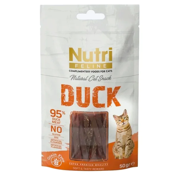Nutri Feline 50 g Grain-Free and Gluten-Free Soft Duck Cat Treat
